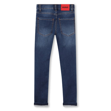 HUGO Jean para niño adolescente de mezclilla slim fit